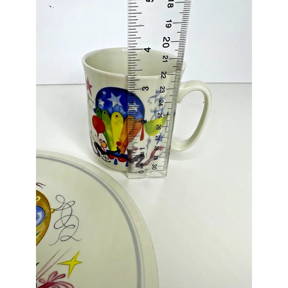 Villeroy Bosch Le Balloon China Salad Plate Mug Cup  Jean Mercier Luxembourg